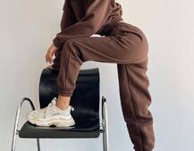 Базовый костюм на флисе с объемными капюшоном  Базовый костюм на флисе с объемными капюшоном  | PUSHKA SHOP