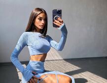 Комплект: топ + спідниця із зав‘язками на ніжку  | PUSHKA SHOP