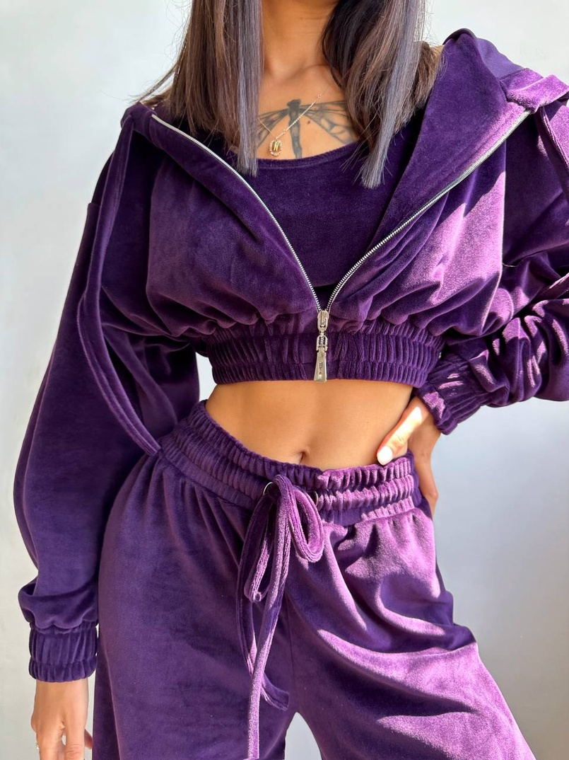 Велюровий комплект трійка  | PUSHKA SHOP