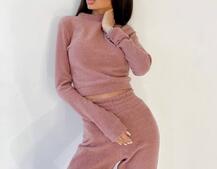 Очень комфортный и приятный к телу базовый костюм из качественной Ангоры  | PUSHKA SHOP