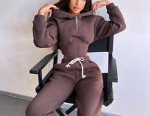 Комплект на флісі : худі з елементами корсету + штани Комплект на флісі : худі з елементами корсету + штани | PUSHKA SHOP