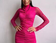 Сукня міні з драпіруванням  | PUSHKA SHOP