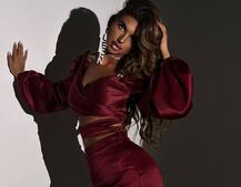 Атласний комплект, бахромою зі стразами  Ручна робота, прикраса пришита  | PUSHKA SHOP