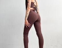 Трикотажный комплект: корсетный топ на косточках + леггинсы | PUSHKA SHOP
