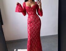 Мереживна сукня максі з чашечками    | PUSHKA SHOP