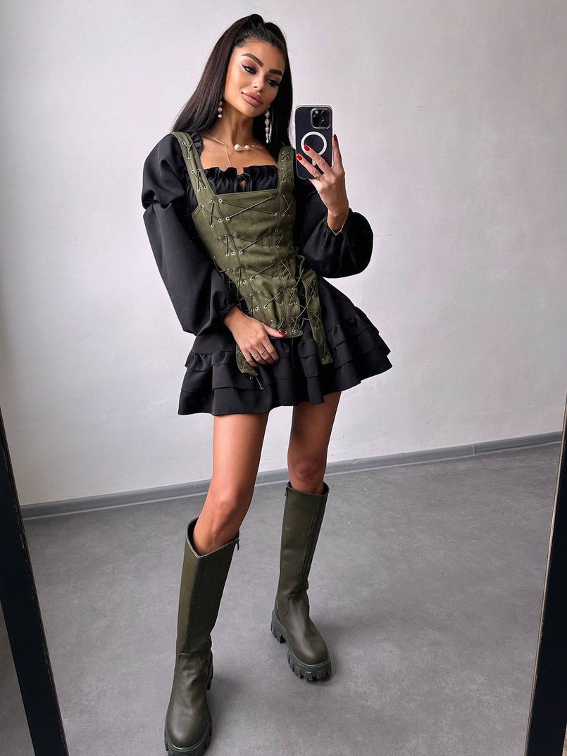 Комплект: сукня + корсет  | PUSHKA SHOP