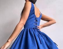 Корсетна сукня с пишною спідницею-балоном | PUSHKA SHOP