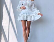 Муслінова сукня з рюшами   Муслінова сукня з рюшами   | PUSHKA SHOP