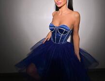 Комплект: корсет, декорований стразами  +  пишна фатинова спідниця | PUSHKA SHOP