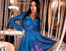 Эффектное платье мини с завязками на талии | PUSHKA SHOP