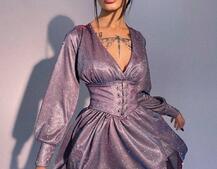 Блискуча сукня з корсетом Блискуча сукня з корсетом | PUSHKA SHOP