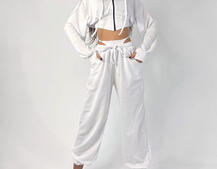 Трикотажный костюм с корсетными элементами и имитацией трусиков   | PUSHKA SHOP