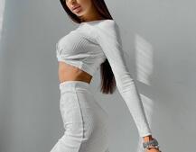 Комплект: топ+ юбка миди с разрезом  Комплект: топ+ юбка миди с разрезом  | PUSHKA SHOP