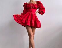 Сукня з воланами та шнурівкою  по спинці Сукня з воланами та шнурівкою  по спинці | PUSHKA SHOP