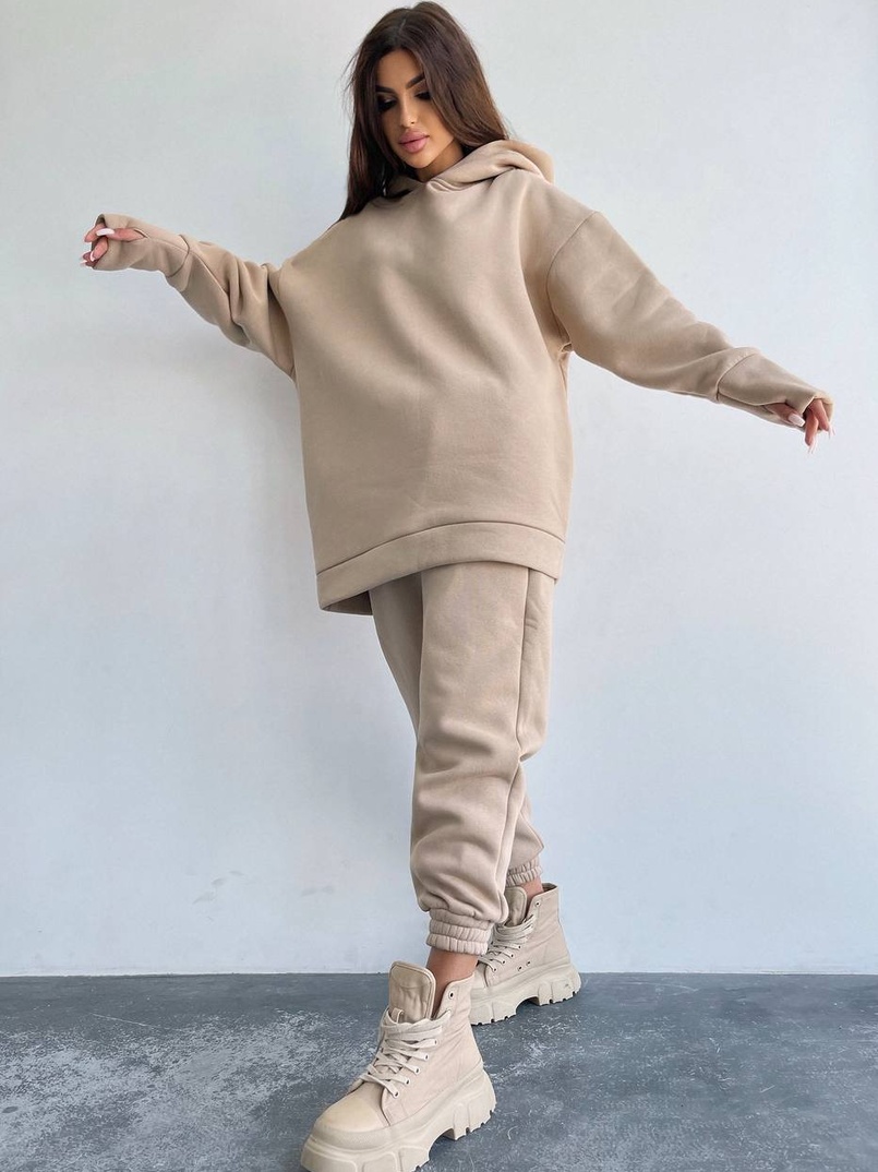 Тёплый комплект: худи + спортивные штаны  | PUSHKA SHOP