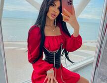 Приталена сукня з шовку  + корсет декорований стразами  Ручна робота  | PUSHKA SHOP