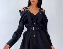 Платье-рубашка на плечиках | PUSHKA SHOP