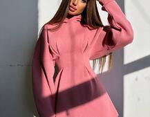 Тепле приталене худі з капюшоном на флісі + корсет на шнурівці Можна носити з корсетом та без | PUSHKA SHOP