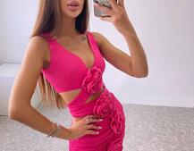 Комплект: топ та спідниця з трояндами Комплект: топ та спідниця з трояндами | PUSHKA SHOP