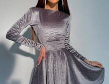 Бархатное платье с пайетками Бархатное платье с пайетками | PUSHKA SHOP