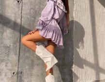 Сукня з квітковим принтом декорована мереживом    | PUSHKA SHOP