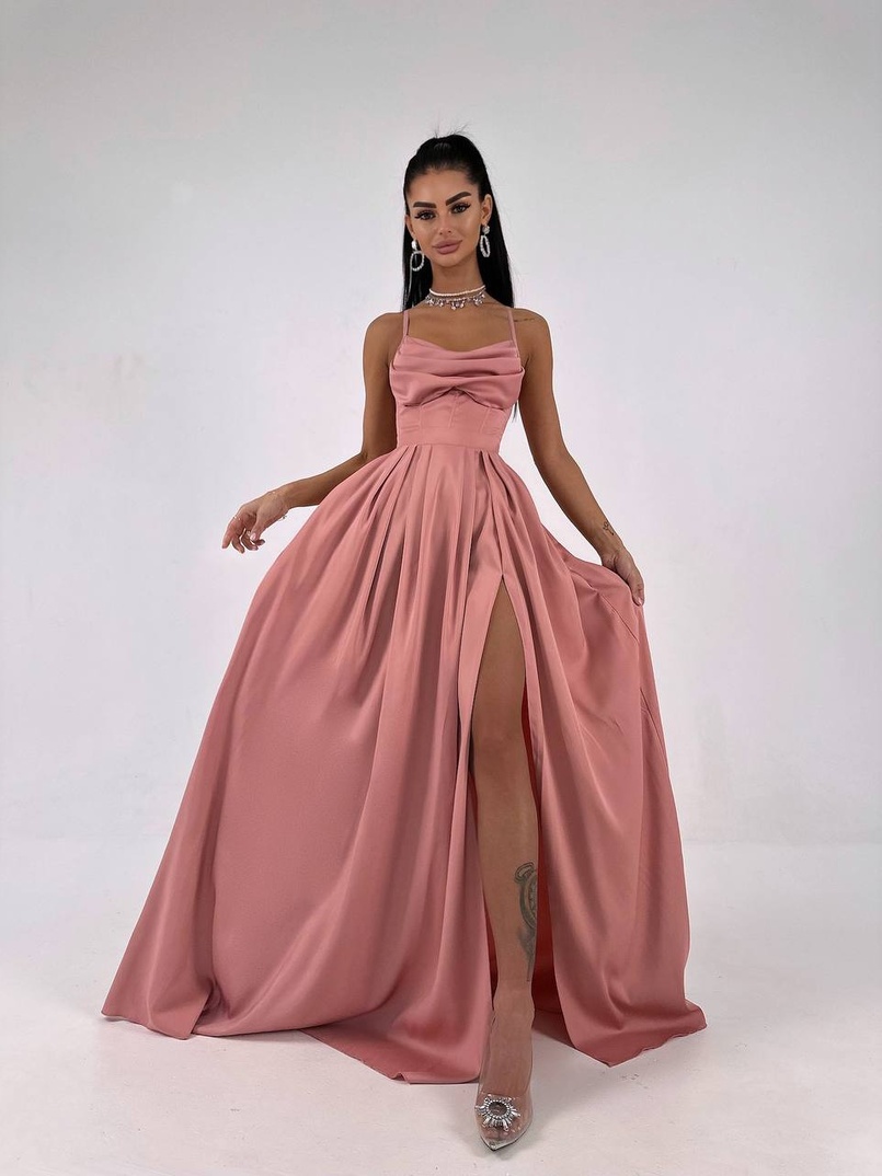 Атласний комплект: корсет + спідниця максі Атласний комплект: корсет + спідниця максі | PUSHKA SHOP