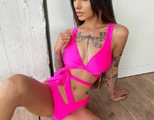 Купальник с завязками на талии с чашечками  Купальник с завязками на талии с чашечками  | PUSHKA SHOP