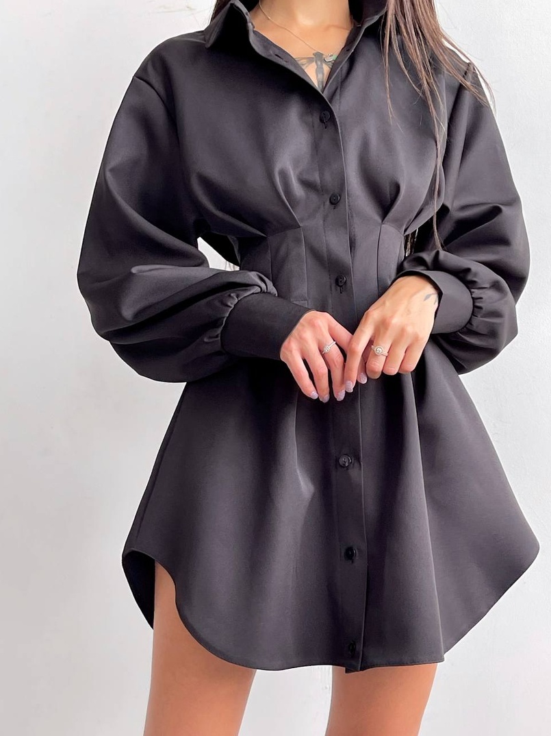 Приталена сорочка + корсет з блискавкою Приталена сорочка + корсет з блискавкою | PUSHKA SHOP