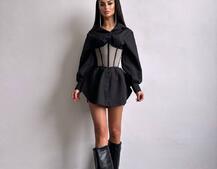 Приталена сорочка + корсет  | PUSHKA SHOP