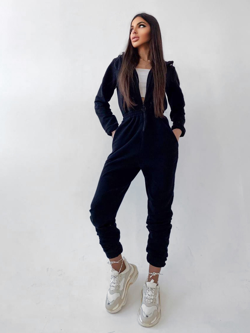 Приталенный комбинезон на молнии Приталенный комбинезон на молнии | PUSHKA SHOP