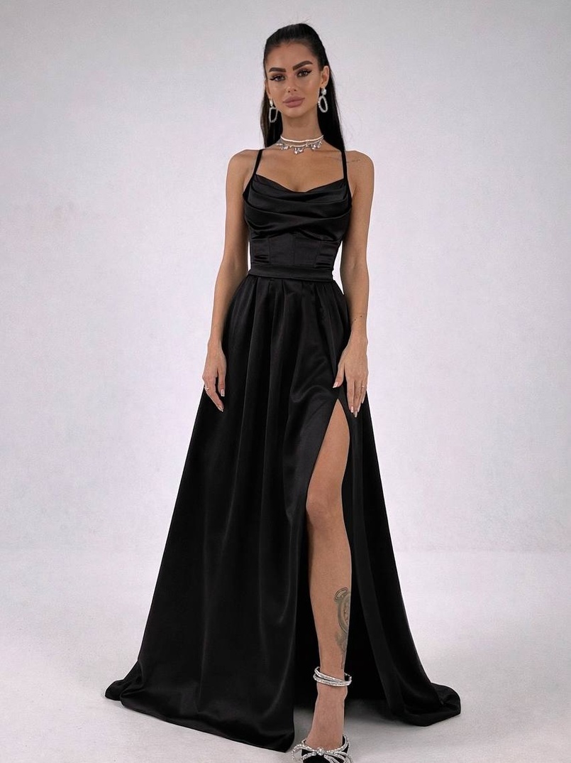 Атласний комплект: корсет + спідниця максі  | PUSHKA SHOP