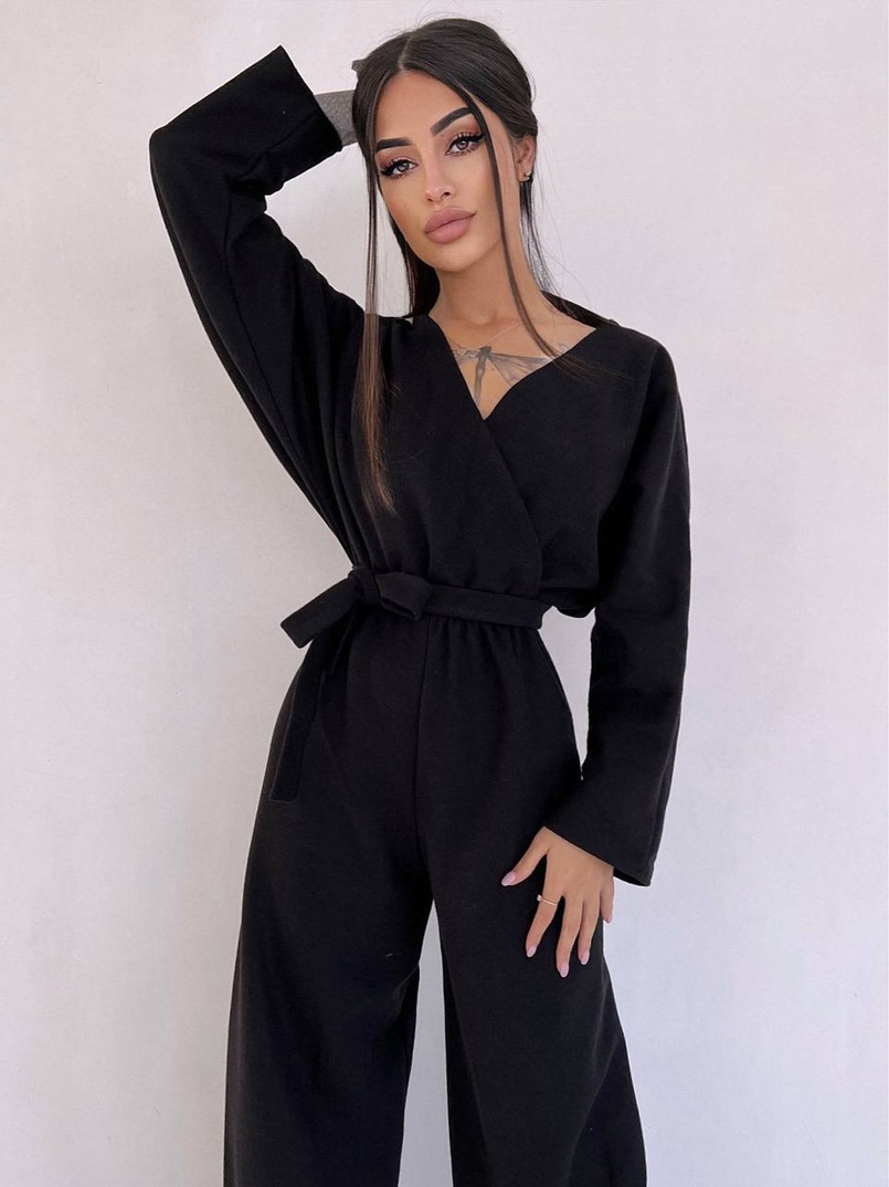 Комбінезон із широкими брюками з ангори Комбінезон із широкими брюками з ангори | PUSHKA SHOP