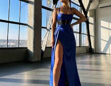 Комплект: корсет, декорований стразами + спідниця максі з драпіруванням Комплект: корсет, декорований стразами + спідниця максі з драпіруванням | PUSHKA SHOP