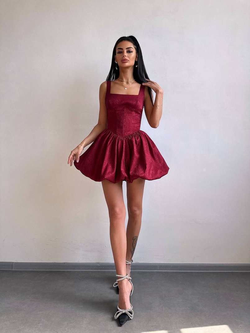 Корсетна сукня с пишною спідницею-балоном | PUSHKA SHOP