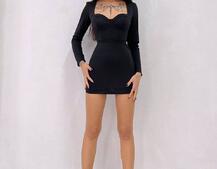 Сукня із чашечками з ефектом push up | PUSHKA SHOP