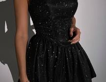 Сяюча корсетна  сукня міні  | PUSHKA SHOP