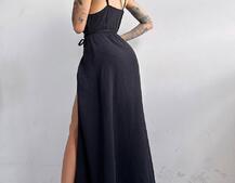 Муслиновое платье с запахом  | PUSHKA SHOP