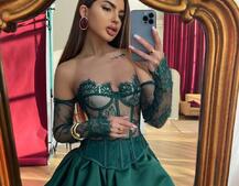 Комплект : мереживний корсет  з чашечками+ спідниця балон  | PUSHKA SHOP