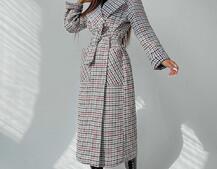 Кашемировое пальто в клетку на подкладке Кашемировое пальто в клетку на подкладке | PUSHKA SHOP