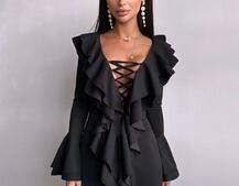 Сукня з воланами  | PUSHKA SHOP