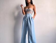 Костюм:  піджак на підкладці, штани+ корсет | PUSHKA SHOP