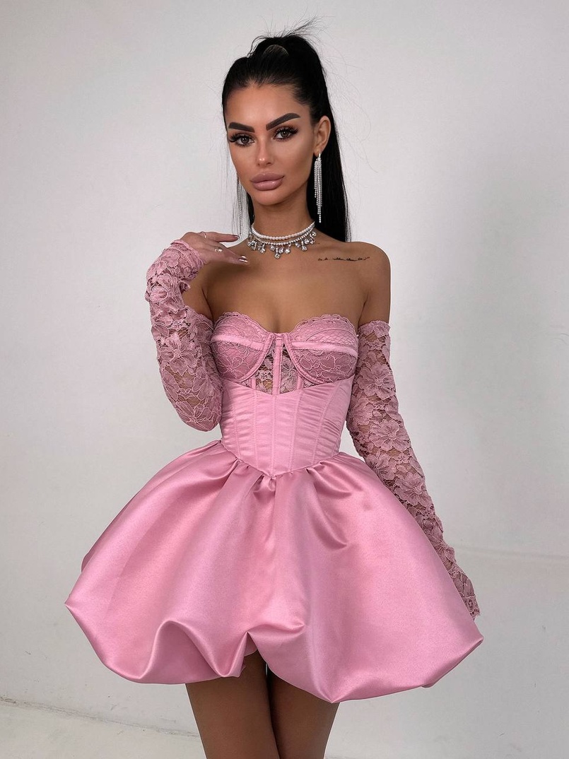 Комплект: мереживний корсет бюстьє + корсетна спідниця | PUSHKA SHOP