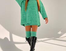 Трикотажна сукня-двійка + гетри  | PUSHKA SHOP