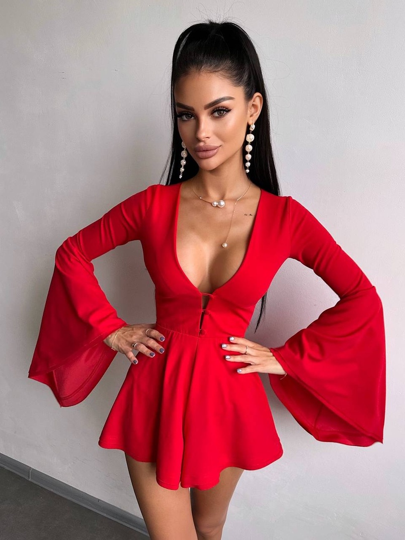 Ромпер з розкльошеними рукавами Ромпер з розкльошеними рукавами | PUSHKA SHOP