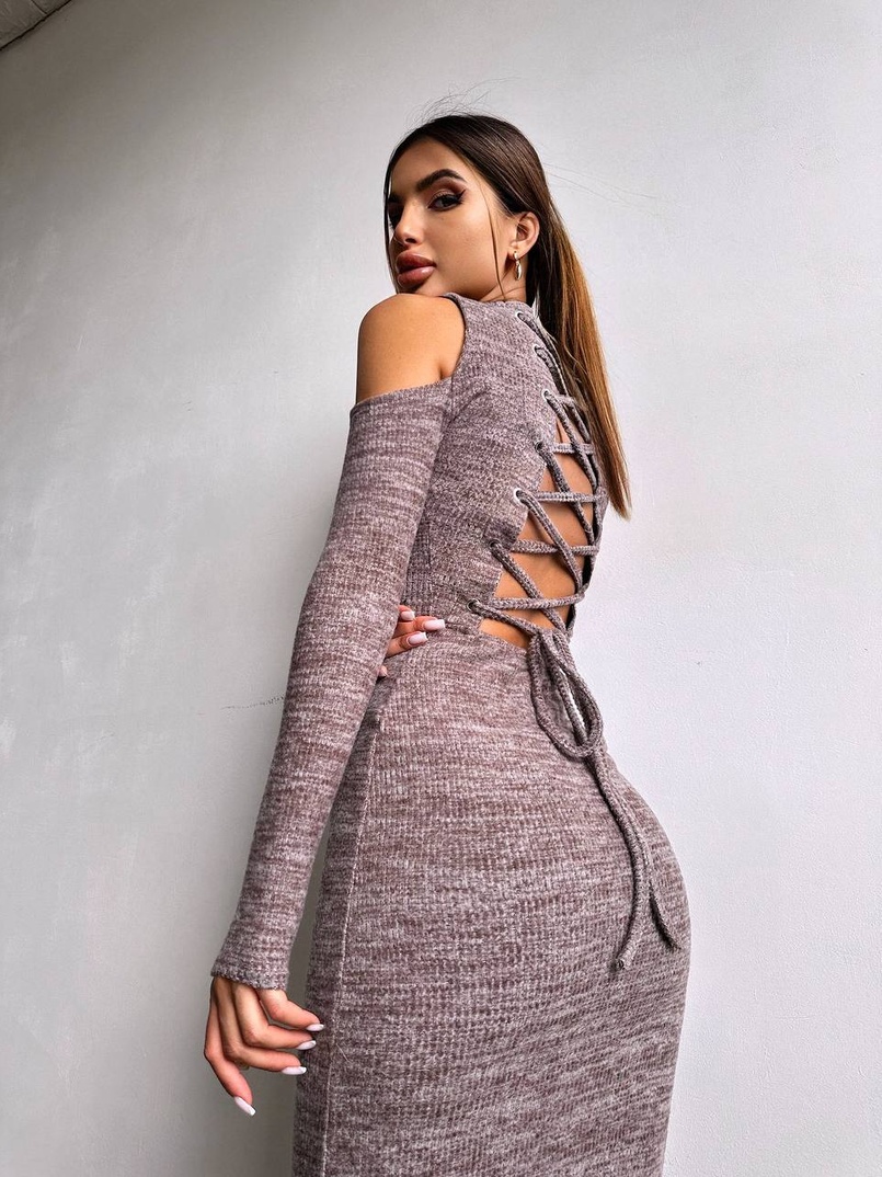 Трикотажна сукня міді Трикотажна сукня міді | PUSHKA SHOP