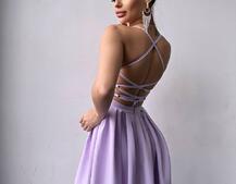 Сукня максі зі шнурівкою на спинці Сукня максі зі шнурівкою на спинці | PUSHKA SHOP