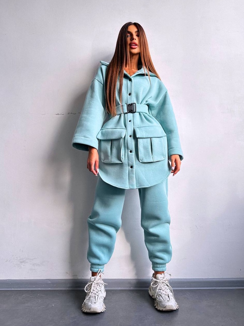 Комплект: тепла сорочка на кнопках + джоггери | PUSHKA SHOP