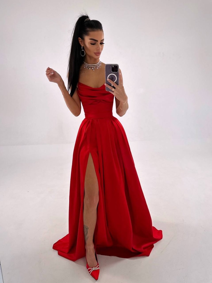 Атласний комплект: корсет + спідниця максі Атласний комплект: корсет + спідниця максі | PUSHKA SHOP