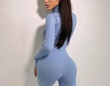 Трикотажный облегающий комбинезон | PUSHKA SHOP