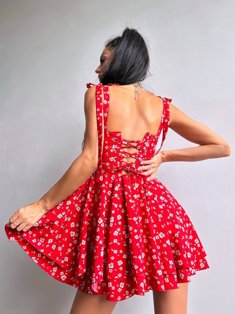 Корсетна сукня з подвійною спідницею  | PUSHKA SHOP